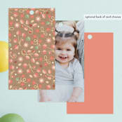 "Little Pumpkin" - Children's Birthday Party Favor Tags in Kraft by Paper Sun Studio - Back of Card Options