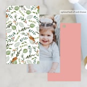 "She's A Wild One" - Children's Birthday Party Favor Tags in Blush by Susan Moyal - Back of Card Options