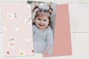 "Party Table" - Children's Birthday Party Favor Tags in Carnation by Shannon Chen of Four Wet Feet Studio - Back of Card Options
