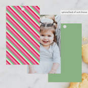 "Backyard Party" - Children's Birthday Party Favor Tags in Watermelon by Tatiana Nogueiras - Back of Card Options