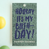 "Buttercream & Bunting" - Children's Birthday Party Favor Tags in Pool by Kerry Doyle - Front