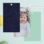 "Buttercream & Bunting" - Children's Birthday Party Favor Tags in Pool by Kerry Doyle - Back of Card Options