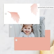"kiddies crown" - Children's Birthday Party Favor Tags in Blush by Phrosné Barwood - Back of Card Options