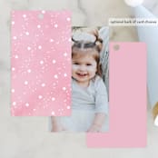 "little ballerina" - Children's Birthday Party Favor Tags in Rose by Kanika Mathur - Back of Card Options