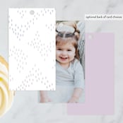 "Disney's Elsa It’s Magical" - Children's Birthday Party Favor Tags in Moonstone by Dani Lugato - Back of Card Options