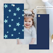 "Magical" - Children's Birthday Party Favor Tags in Deep Sea by Laura Hankins - Back of Card Options