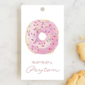 "Sprinkle Me One" - Children's Birthday Party Favor Tags in Candy by Lagniappe Paper - Front