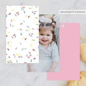 "Sprinkle Me One" - Children's Birthday Party Favor Tags in Candy by Lagniappe Paper - Back of Card Options