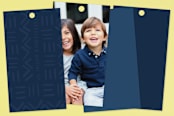 "Wild Rumpus" - Children's Birthday Party Favor Tags in Navy by Anelle Mostert - Back of Card Options