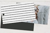 "Birthday Script" - Children's Birthday Party Favor Tags in Snow by Kasia Labocki - Back of Card Options