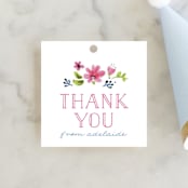 "Simply Sweet One" - Children's Birthday Party Favor Tags in Gold by JeAnna Casper - Front