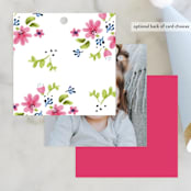 "Simply Sweet One" - Children's Birthday Party Favor Tags in Gold by JeAnna Casper - Back of Card Options