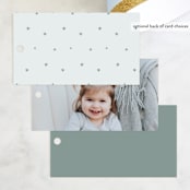 "Birthday Stars" - Children's Birthday Party Favor Tags in Sky by Lori Wemple - Back of Card Options