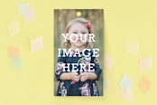"The Big Picture" - Children's Birthday Party Favor Tags in Ivory by Minted - Front