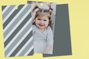 "The Big Picture" - Children's Birthday Party Favor Tags in Ivory by Minted - Back of Card Options