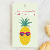 "Aloha" - Children's Birthday Party Favor Tags in Grass by Annie Holmquist - Front