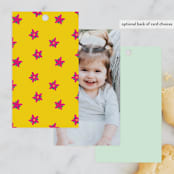 "Aloha" - Children's Birthday Party Favor Tags in Grass by Annie Holmquist - Back of Card Options