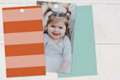 "Pool Party" - Children's Birthday Party Favor Tags in Palm Springs by Robert and Stella - Back of Card Options