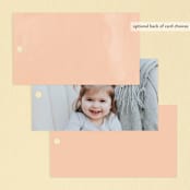 "Little Bear" - Children's Birthday Party Favor Tags in Peach by Just Eleanor - Back of Card Options