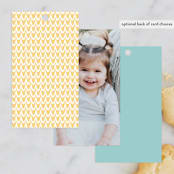 "Woodland Friends Celebration" - Children's Birthday Party Favor Tags in Seafoam by Brandy Folse - Back of Card Options