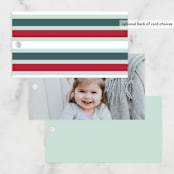 "Shiny Cars" - Children's Birthday Party Favor Tags in Aqua by Amy Payne - Back of Card Options