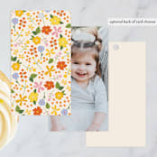 "little wildflower" - Children's Birthday Party Favor Tags in Vibrant by Ellen Schlegelmilch - Back of Card Options