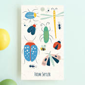 "Buzzing Birthday" - Children's Birthday Party Favor Tags in Dragonfly by Kiersten Garner - Front
