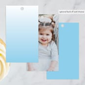 "This Kid" - Children's Birthday Party Favor Tags in Ocean by Corinne Malesic - Back of Card Options