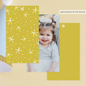 "Winter Fun" - Children's Birthday Party Favor Tags in Mint by Creo Study - Back of Card Options