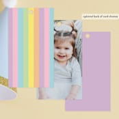 "Sweet Party" - Children's Birthday Party Favor Tags in Cupcake by Maria Alou - Back of Card Options