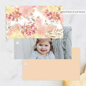 "Spring Birthday Cake" - Children's Birthday Party Favor Tags in Spring by Phrosné Barwood - Back of Card Options