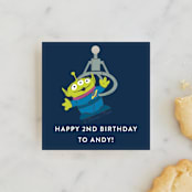 "Disney and Pixar's Toy Story Birthday Claw" - Children's Birthday Party Favor Tags in Star Alliance by Jackie Crawford - Front