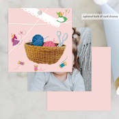 "Disney's Cinderella dressmakers" - Children's Birthday Party Favor Tags in Peony by Jackie Crawford - Back of Card Options