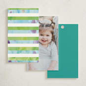 "Disney and Pixar's Monster's Inc Party" - Children's Birthday Party Favor Tags in Marshmallow by Holly Whitcomb - Back of Card Options