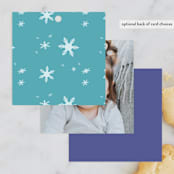"Elsa's Ice Castle from Disney's Frozen" - Children's Birthday Party Favor Tags in Majestic by Becky Nimoy - Back of Card Options