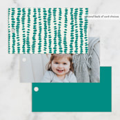 "Come Aboard" - Children's Birthday Party Favor Tags in Rust by Vera Lim - Back of Card Options