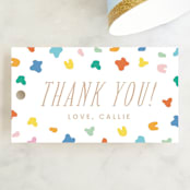 "let's pARTy!" - Children's Birthday Party Favor Tags in Frost by Ellen Schlegelmilch - Front