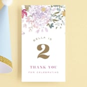 "Garden Party" - Children's Birthday Party Favor Tags in Confetti by Leah Bisch - Front