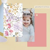 "Garden Party" - Children's Birthday Party Favor Tags in Confetti by Leah Bisch - Back of Card Options