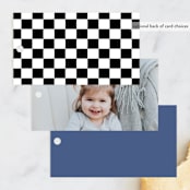 "Monaco" - Children's Birthday Party Favor Tags in Cherry by Jenna Holcomb - Back of Card Options