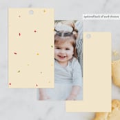 "Taco bout a party" - Children's Birthday Party Favor Tags in Tortilla by Adelyn T. - Back of Card Options