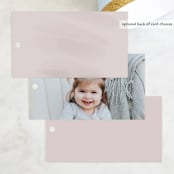 "Primavera" - Children's Birthday Party Favor Tags in Peony by Nicoletta Savod - Back of Card Options