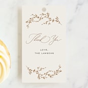 "dashing baptism" - Children's Birthday Party Favor Tags in Buttercup by Benita Crandall - Front