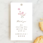 "Meadow" - Children's Birthday Party Favor Tags in Powder by Phrosné Barwood - Front
