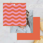 "Scallop" - Children's Birthday Party Favor Tags in Lollypop by Pati Cascino - Back of Card Options