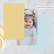 "Disney's Winnie the Pooh in the Wood" - Children's Birthday Party Favor Tags in Sky by Becky Nimoy - Back of Card Options