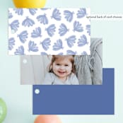 "Sea Party" - Children's Birthday Party Favor Tags in Lavender Waters by Sarah Knight - Back of Card Options
