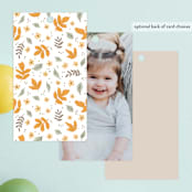 "pastel pumpkins" - Children's Birthday Party Favor Tags in Pudding by Cass Loh - Back of Card Options