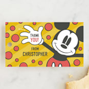"Disney Mickey Mouse Aw, Gee!" - Children's Birthday Party Favor Tags in Sunshine by Heather Schertzer - Front