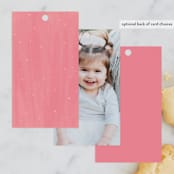 "Disney's Briar Rose" - Children's Birthday Party Favor Tags in Pink Melba by Rebecca Marchese - Back of Card Options